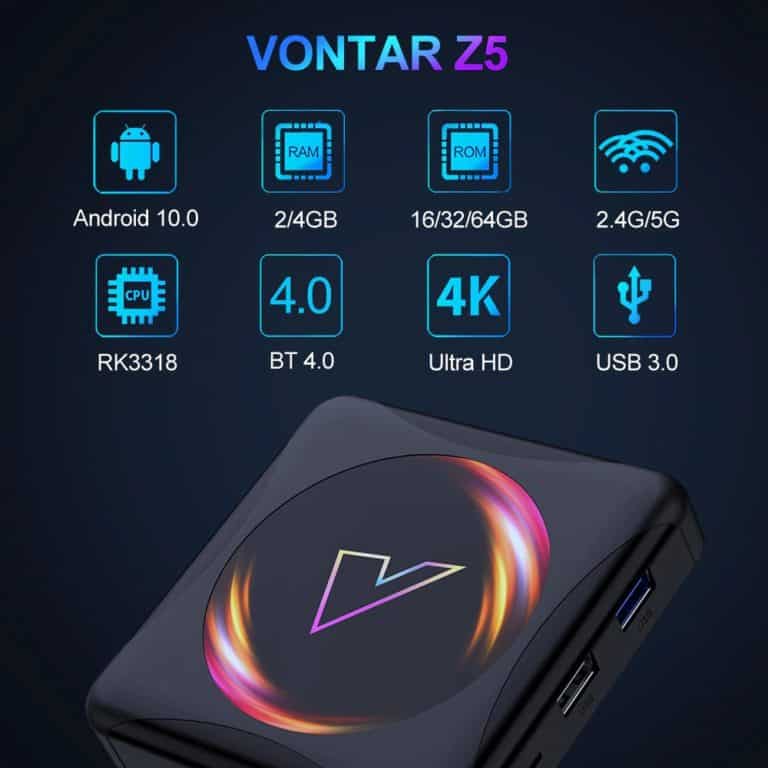 Тв приставка vontar z5 tv box android 10 обзор